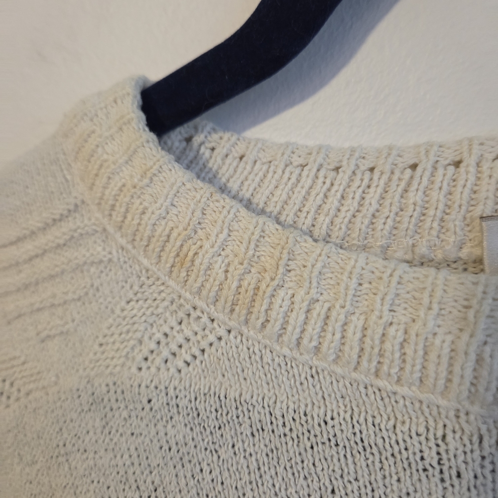 London Fog Cream Knit Sweater - Picture 4 of 7